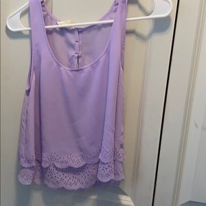 Lavender crop top